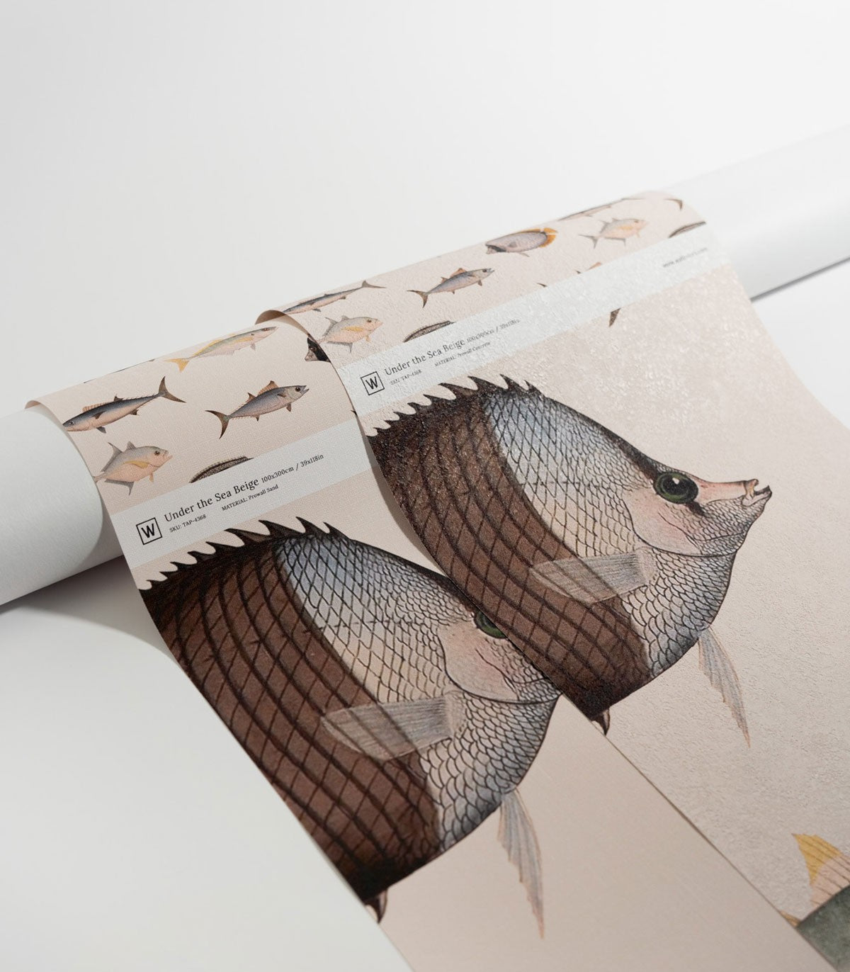 Unter dem Meer Beige Tapete