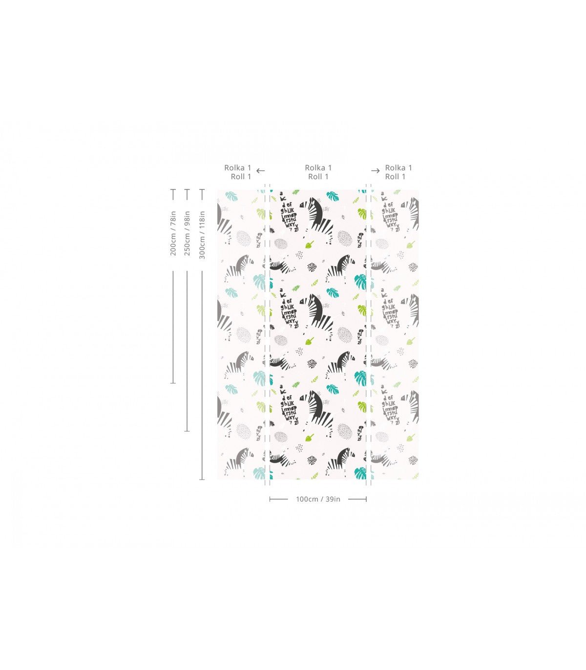 Tapeta Zebra White - Wallcolors®